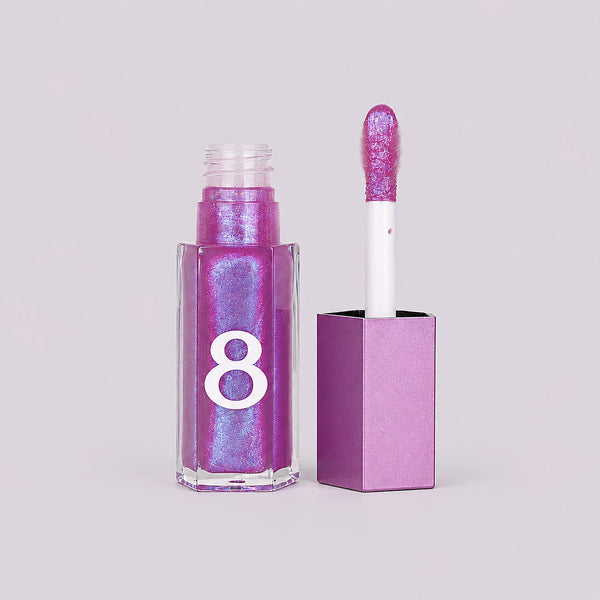 Crystal Glow Lip Gloss "Galaxy Grape"